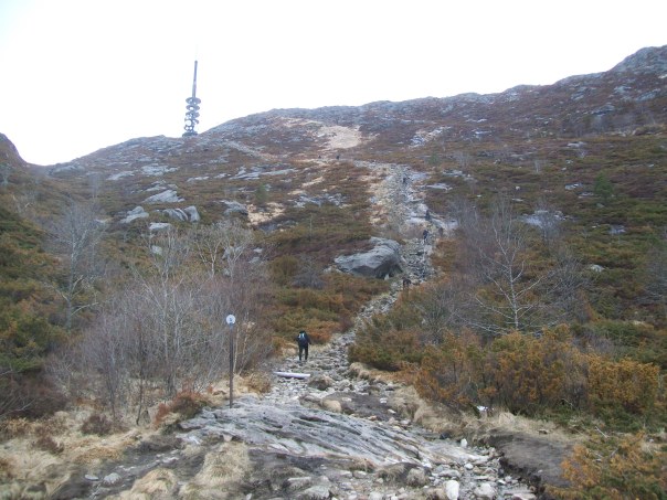 Mount Ulriken peak path.